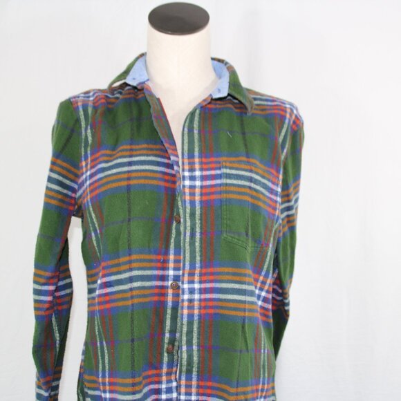 Packers Flannel Green Bay Upcycled Youth Button Down NFL Football Size 15-16 - Picture 8 of 10